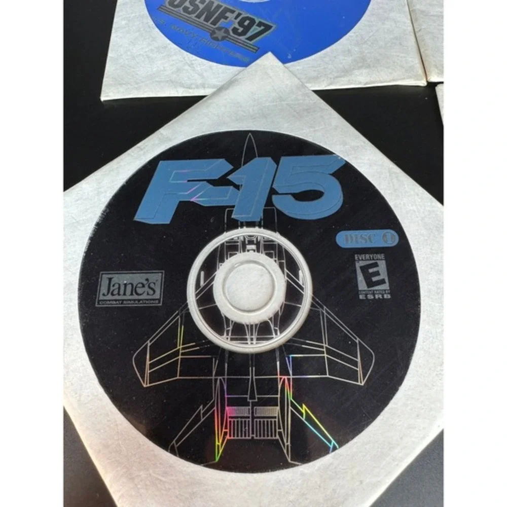 Vintage Lot of 5 Combat Flight‎ Simulation PC Games Jane's F-15 IAF USNF97 IAD